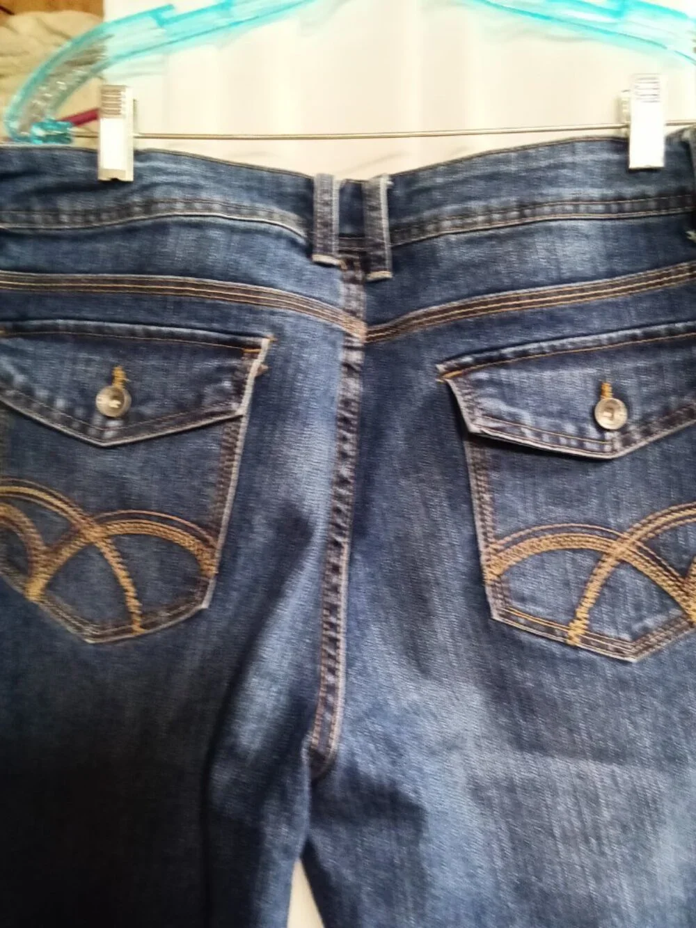 St. John's Bay Women's Denim Jeans with Embroidered Pockets